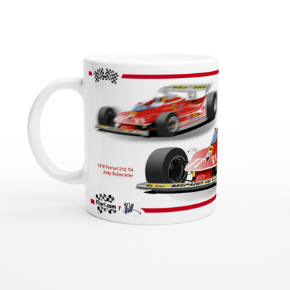 Ferrari 312 T4 F1 Motor Racing Art Mug