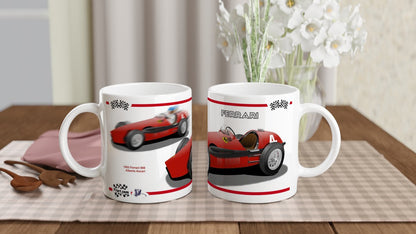 Ferrari 500 F1 1953 Motor Racing Art Mug