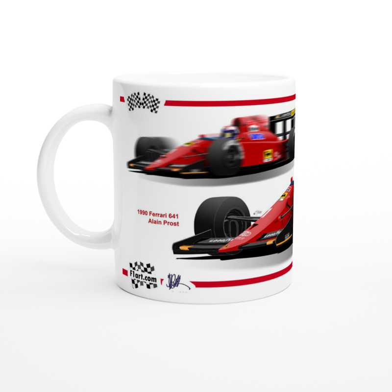 Ferrari 641 F1 Motor Racing Art Mug