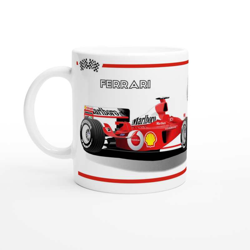 Ferrari F2003 F1 Motor Racing Art Mug