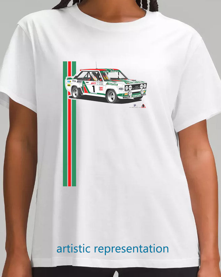 Fiat Abarth 131 Alitalia Rally T Shirt