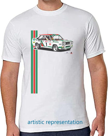 Fiat Abarth 131 Alitalia Rally T Shirt