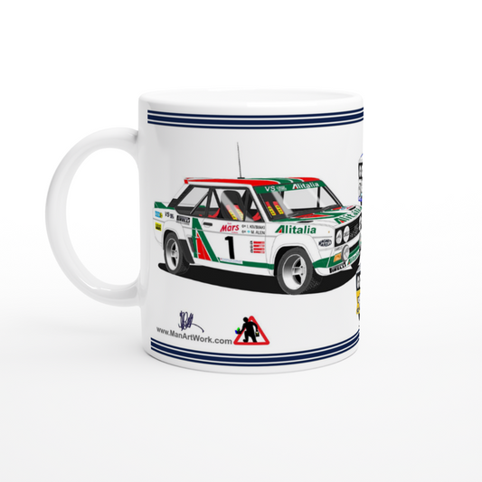 Fiat Abarth 131 Rally Car Mug