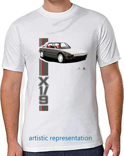 Bertone Fiat X19 in Silver-Grey T Shirt