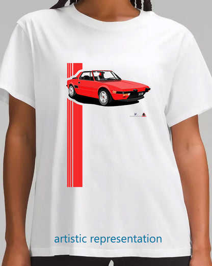 Fiat X1/9 in  Red Art T Shirt