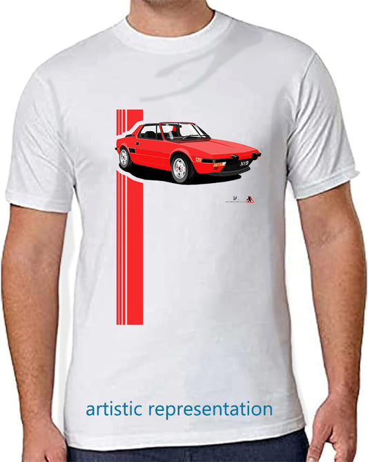 Fiat X1/9 in  Red Art T Shirt