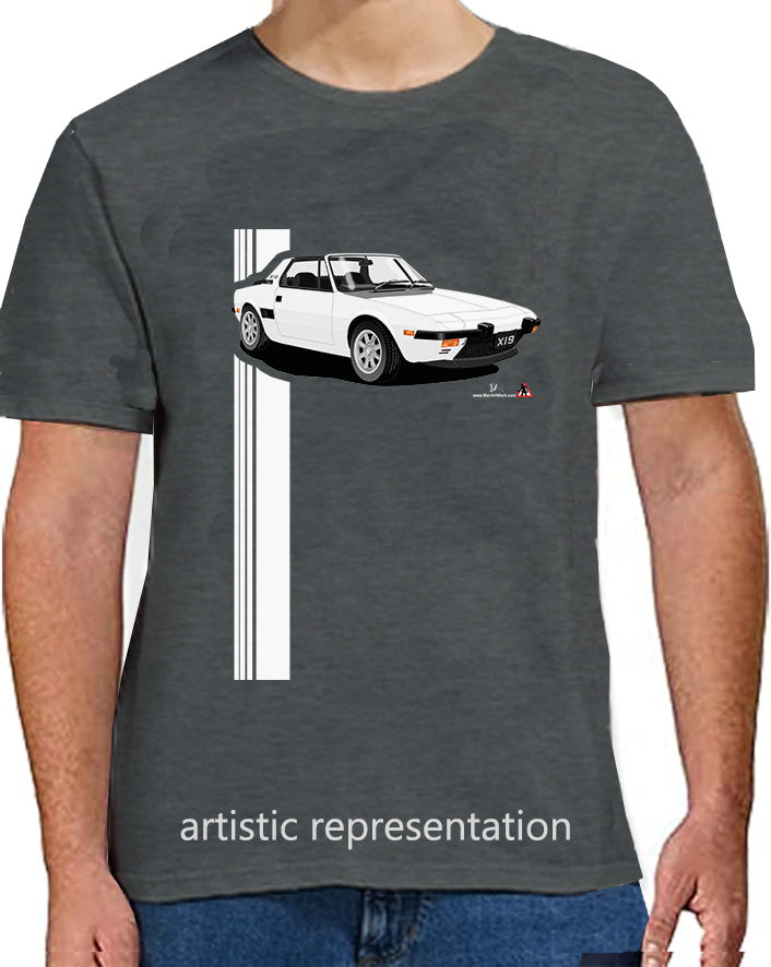 Fiat X1/9 in  White Art T Shirt