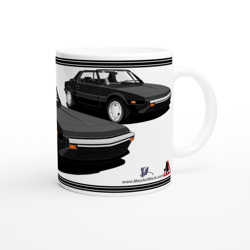 Fiat X19 Facelift in Black Art Mug