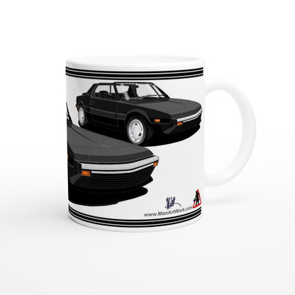 Fiat X19 Facelift in Black Art Mug