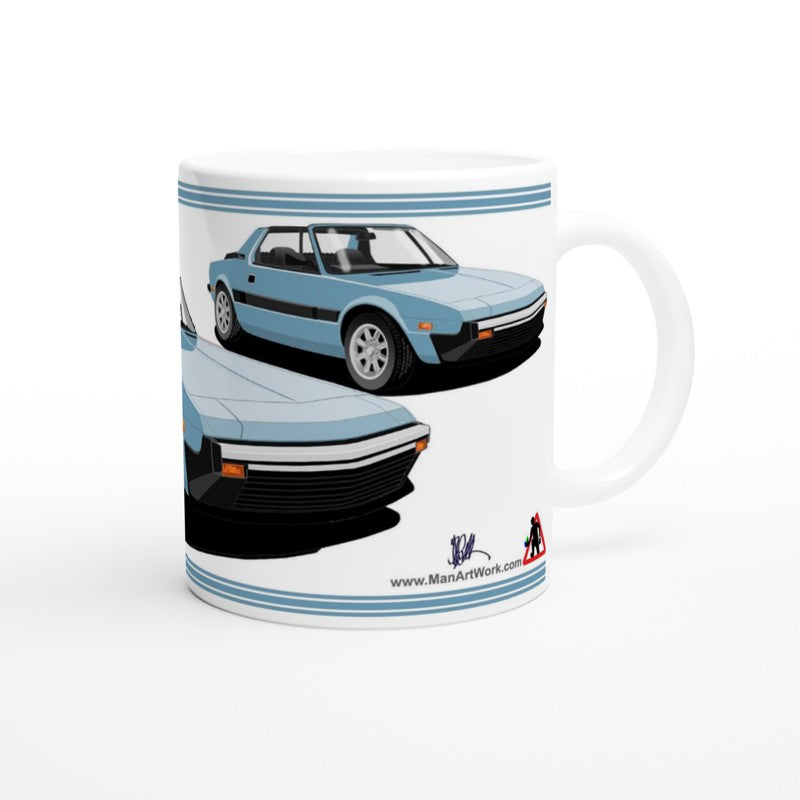 Fiat X19 Facelift in Blue Art Mug