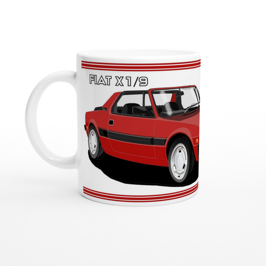 Fiat X19 Facelift in Red Art Mug