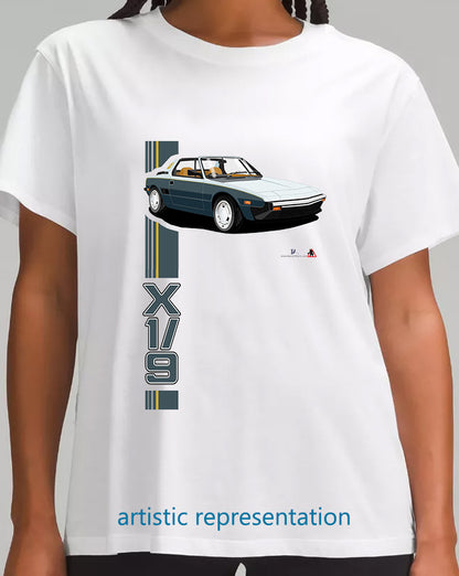 Bertone Fiat X1/9 in Blue T Shirt
