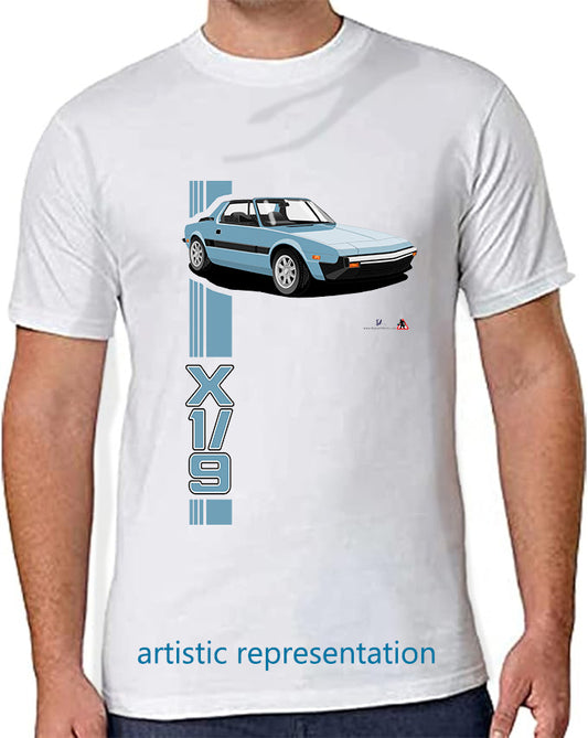 Fiat X1/9 facelift in Blue T Shirt