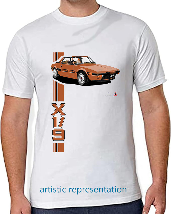 Fiat X1/9 in Orange  Art T Shirt