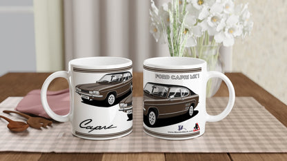 Ford Capri Mk1 E in Brown Art Mug