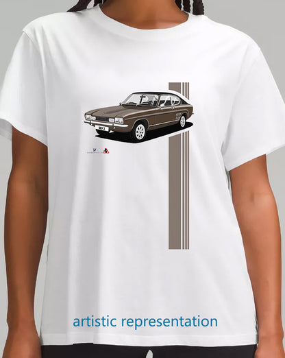 Ford Capri Mk1 E in Brown T Shirt