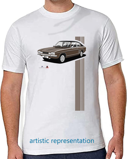 Ford Capri Mk1 E in Brown T Shirt