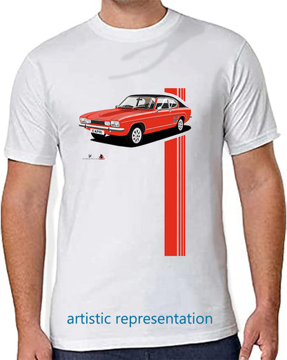 Ford Capri Mk1 E in Red T Shirt