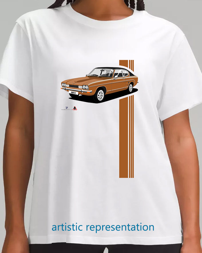 Ford Capri Mk1 GXL in Bronze T Shirt