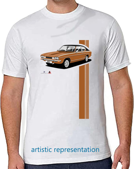 Ford Capri Mk1 GXL in Bronze T Shirt