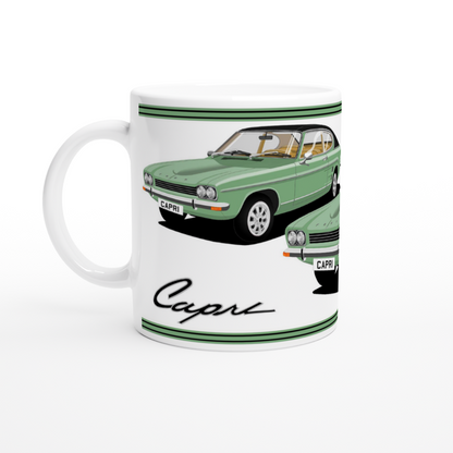 Ford Capri Mk1 GXL in Green Art Mug