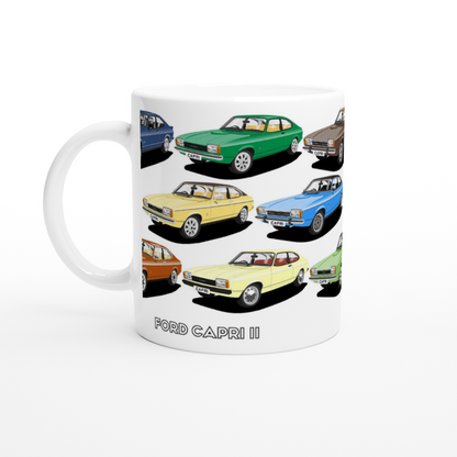 Ford Capri Mk2 Multi Car Mug