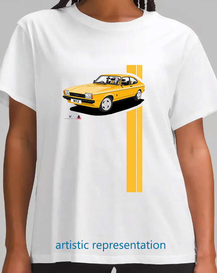 Ford Capri Mk2 S in Amber T Shirt