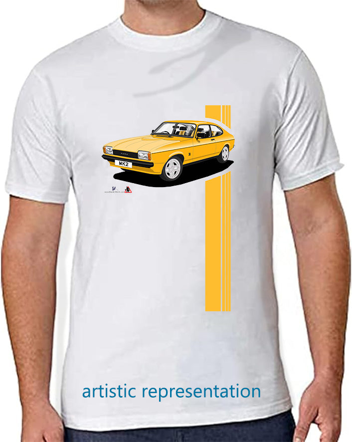 Ford Capri Mk2 S in Amber T Shirt