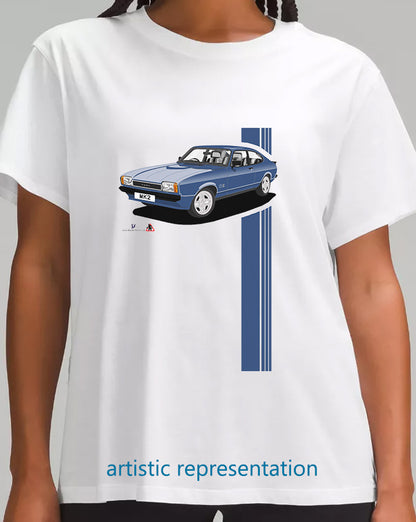 Ford Capri Mk2 S in Blue T Shirt