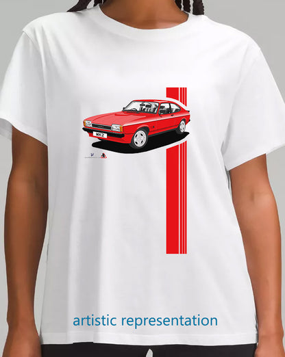 Ford Capri Mk2 S in Red T Shirt