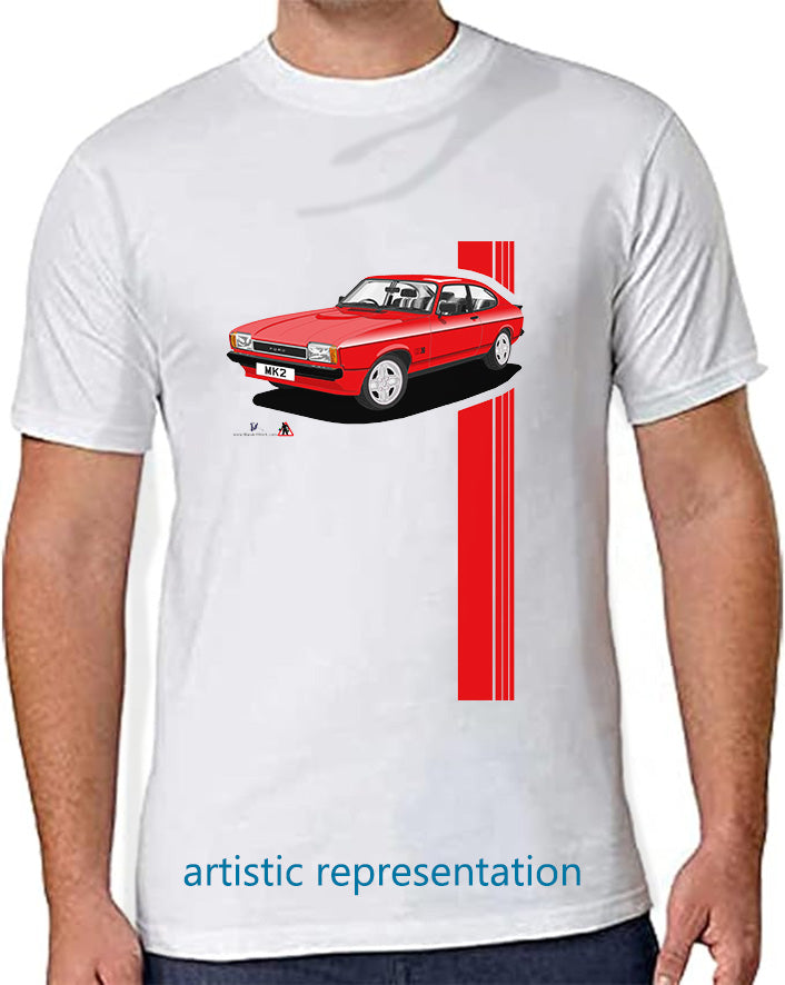 Ford Capri Mk2 S in Red T Shirt