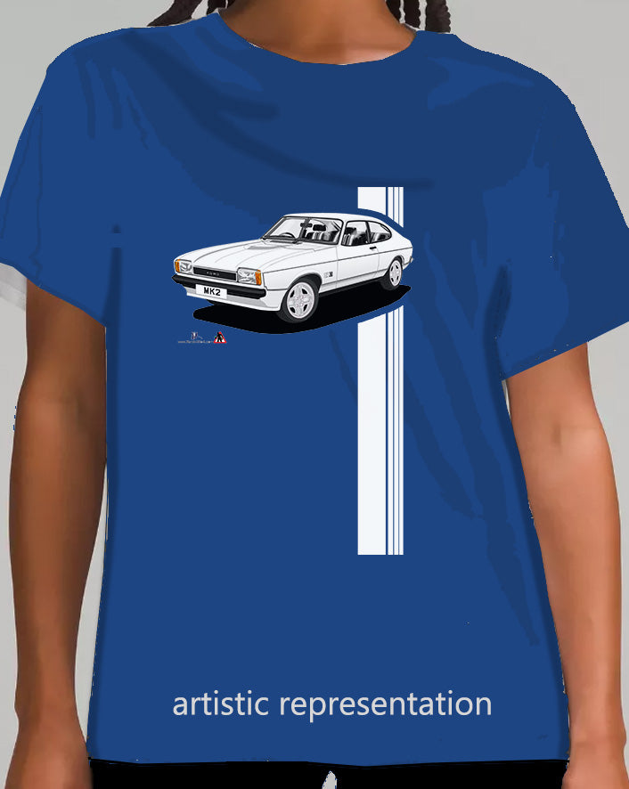 Ford Capri Mk2 S in White T Shirt