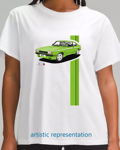 Ford Capri Mk2 X Pack in Green T Shirt