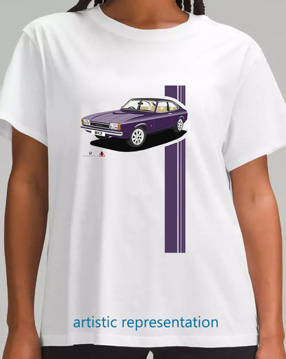 Ford Capri Mk2 XL in Purple T Shirt