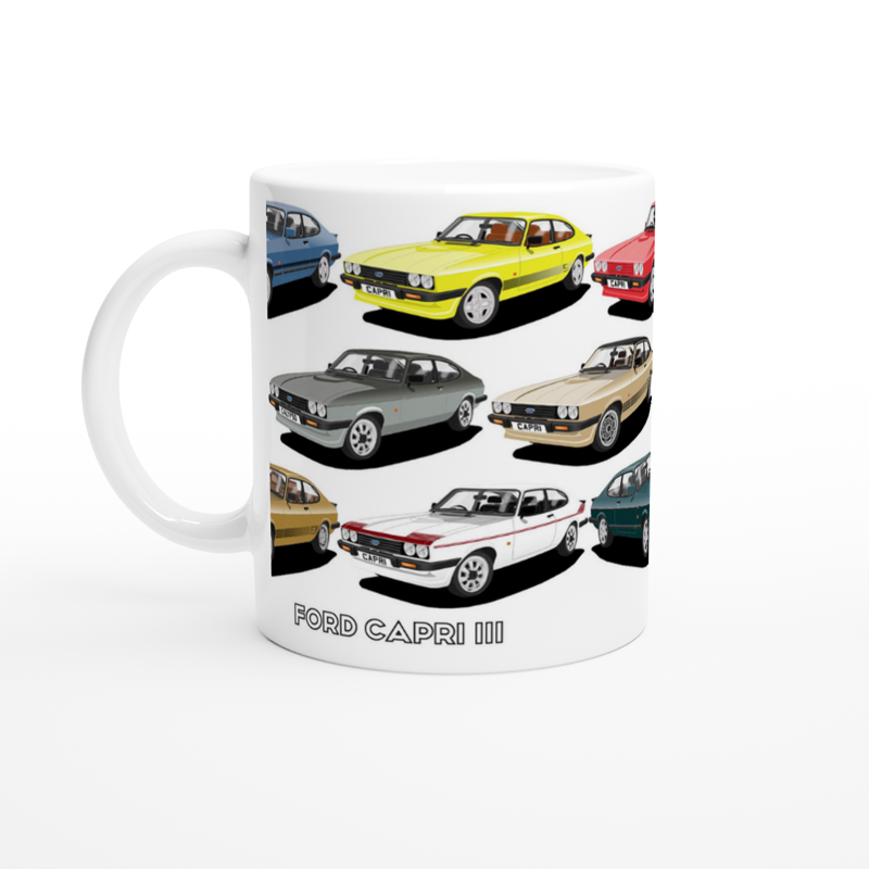 Ford Capri Mk3 Multi Car Mug