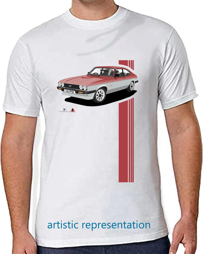 Ford Capri Calypso Red T Shirt