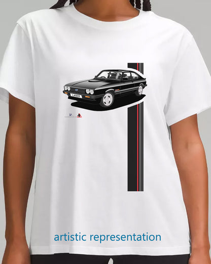 Ford Capri Laser Black T Shirt