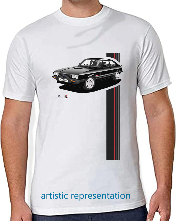 Ford Capri Laser Black T Shirt