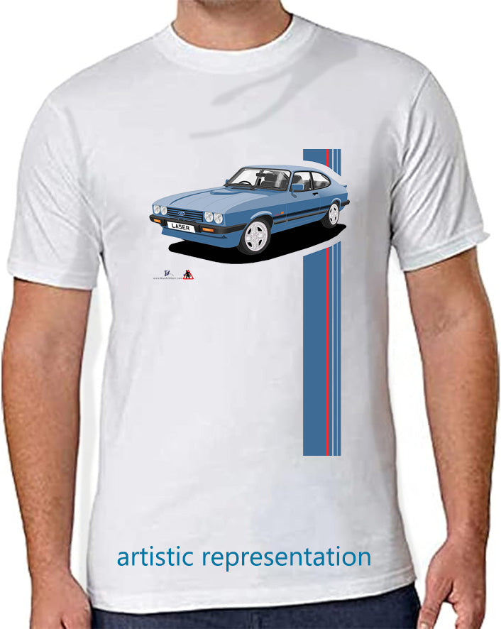 Ford Capri Laser Blue T Shirt