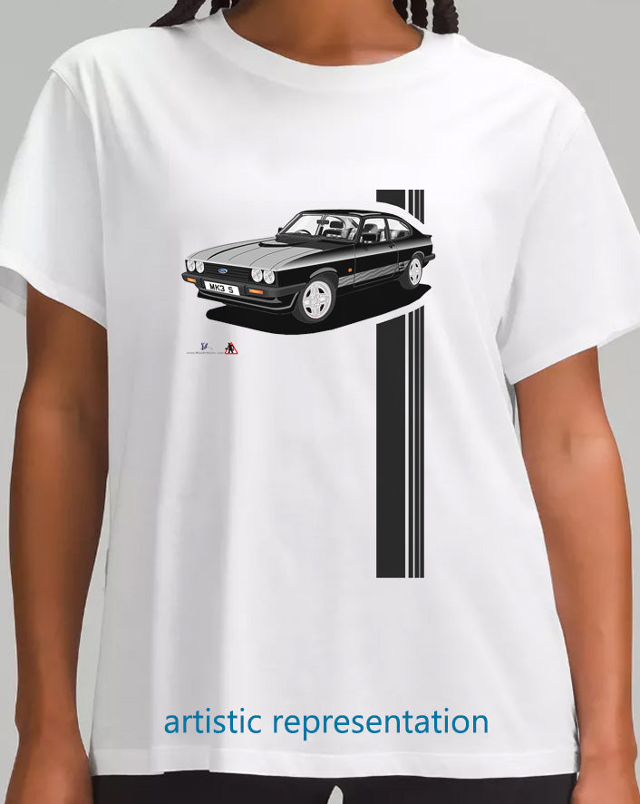 Ford Capri S Black T Shirt