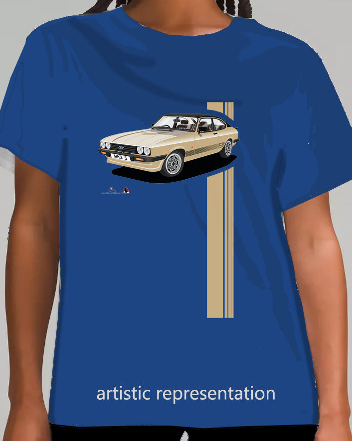 Ford Capri S Gold T Shirt