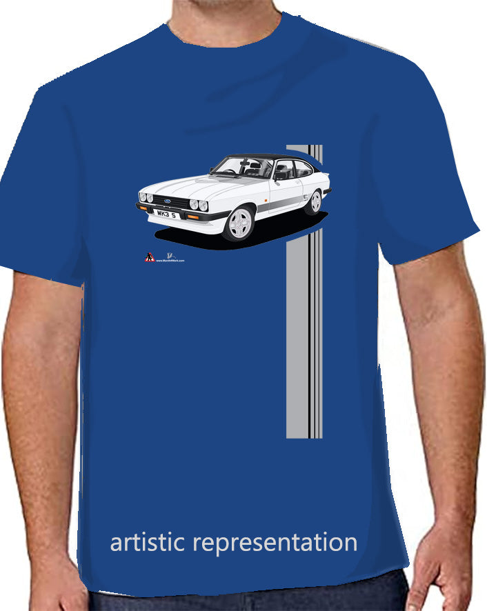 Ford Capri S White T Shirt