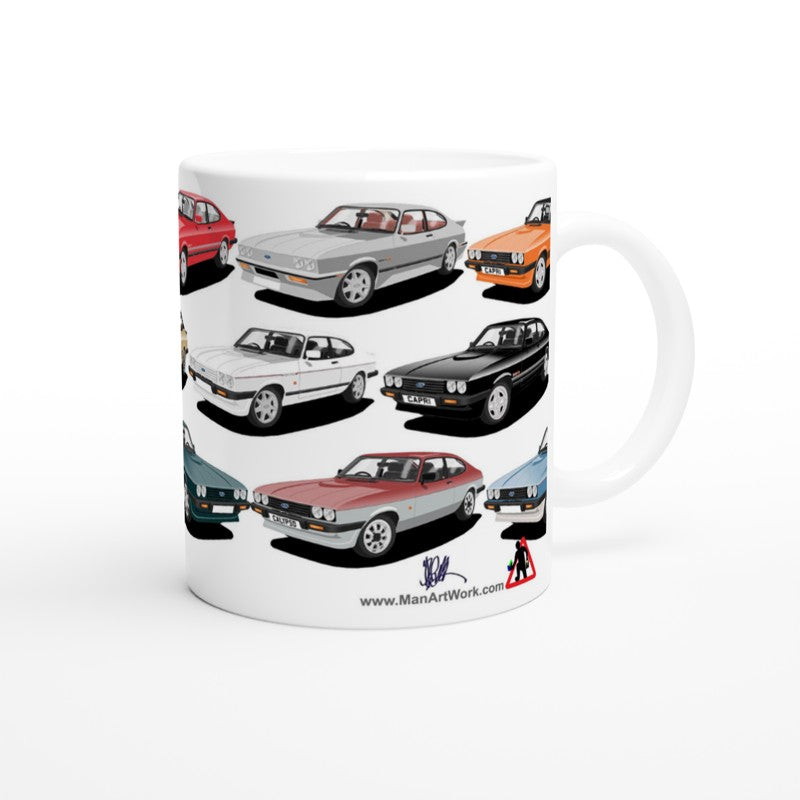 Ford Capri Mk3 Multi Car Mug