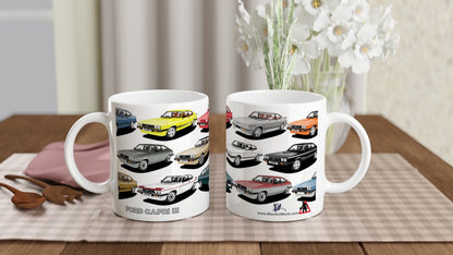 Ford Capri Mk3 Multi Car Mug