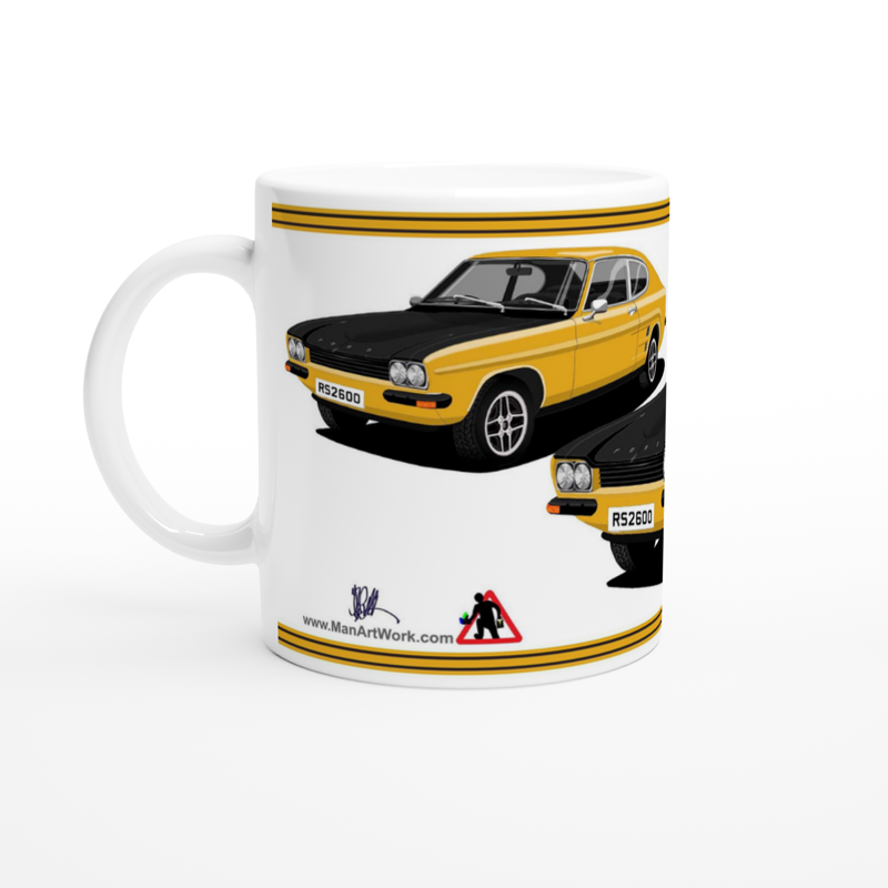 Ford Capri RS2600 in Orange Art  Mug