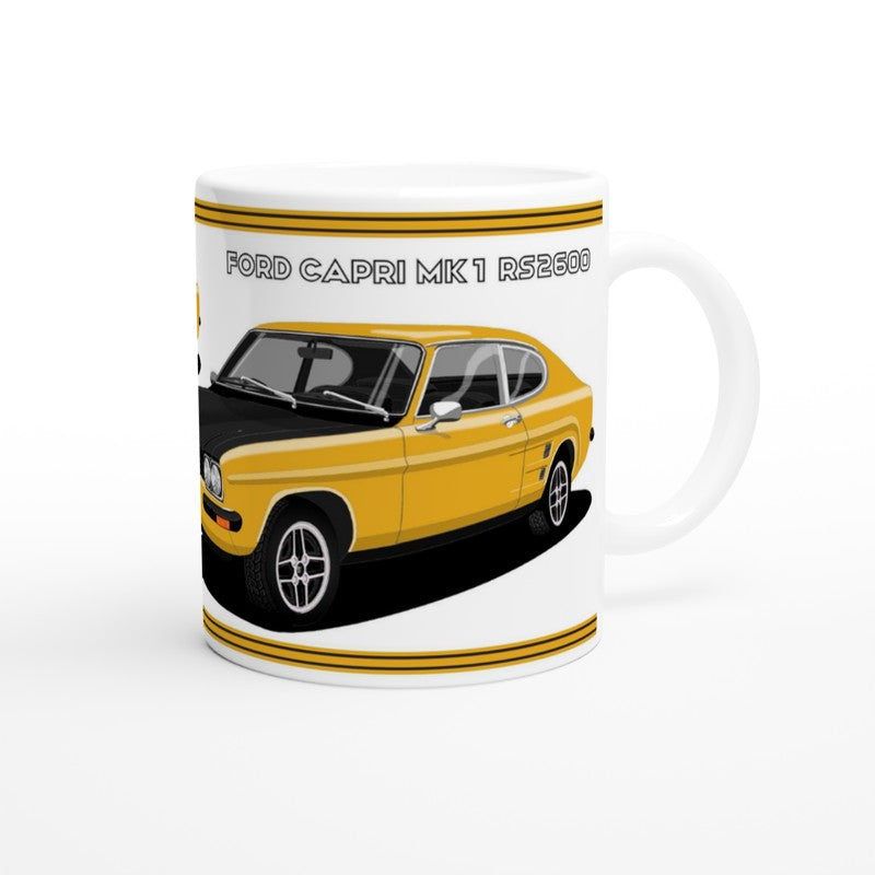 Ford Capri RS2600 in Orange Art  Mug