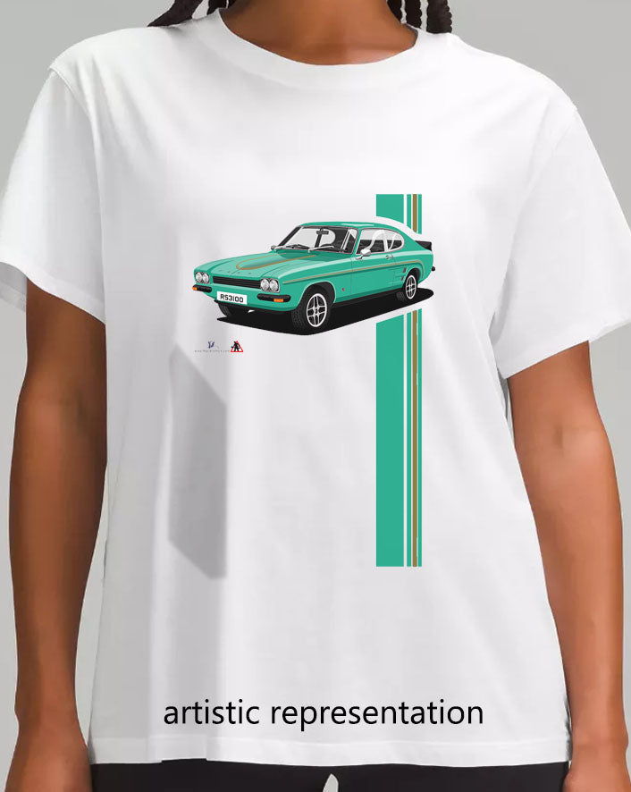 Ford Capri RS3100 in Green T Shirt