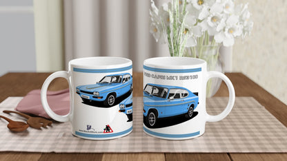 Ford Capri RS3100 in Light Blue Art  Mug