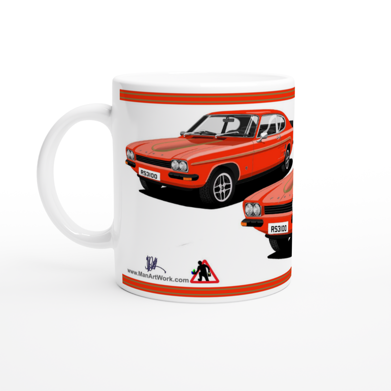 Ford Capri RS3100 in Red Art  Mug