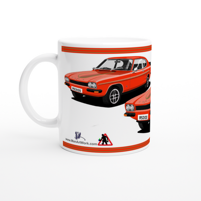 Ford Capri RS3100 in Red Art  Mug